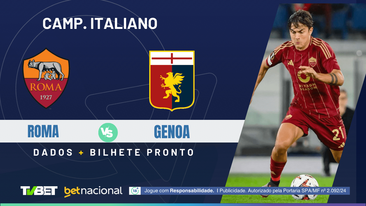 Roma x Genoa: tempo real, onde assistir, horário, escalações e palpites ...
