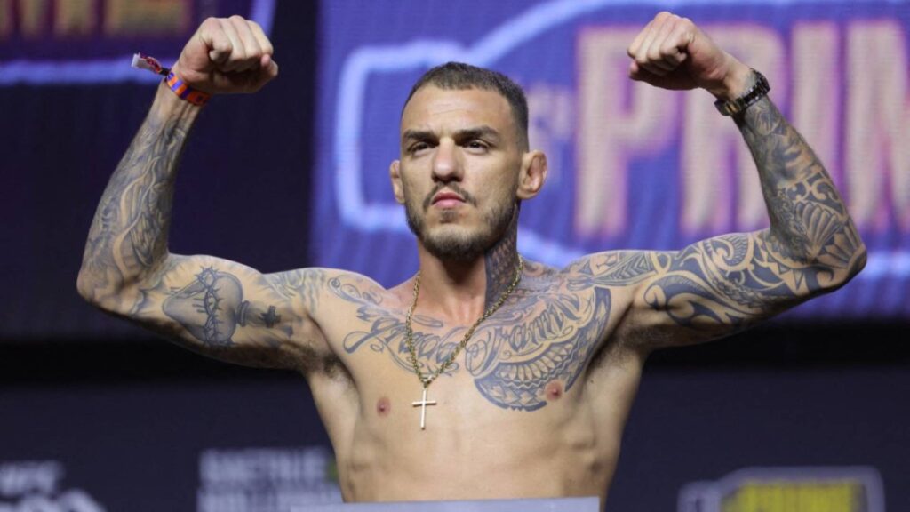 Renato Moicano vai disputar o cinturão dos leves no UFC 311. Foto: Carmen Mandato / GETTY IMAGES NORTH AMERICA / Getty Images via AFP