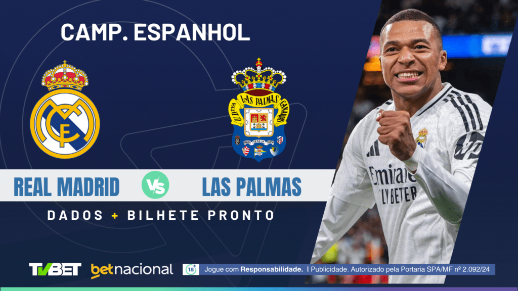 Real Madrid x Las Palmas (La Liga).