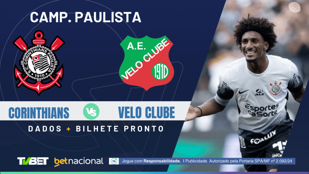 Corinthians x Velo Clube Camp. Paulista.