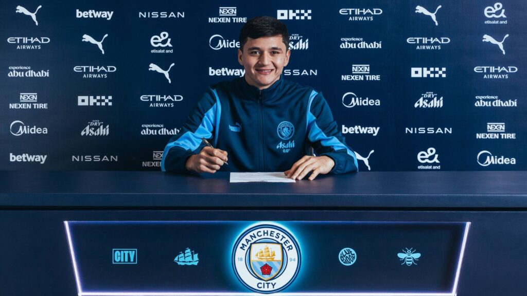 Adbukodir Khusanov é o novo reforço do Manchester City (Foto: Divulgação)