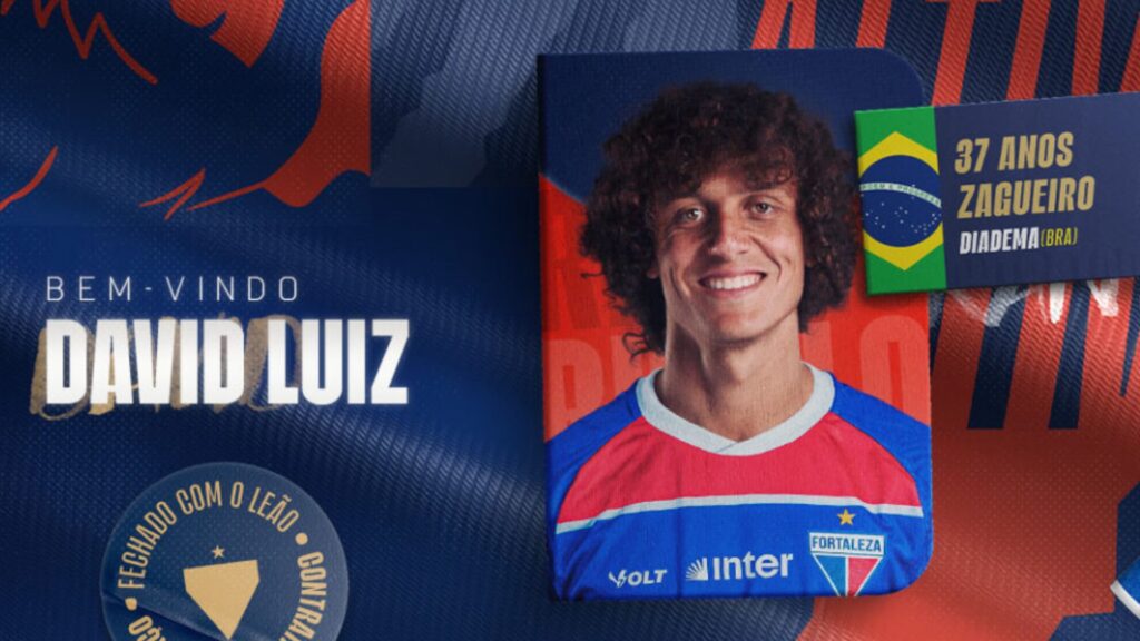 David Luiz vai reforçar o Fortaleza em 2025 (Foto: Divulgação)