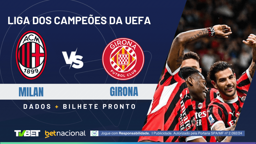 Milan x Girona (Champions).