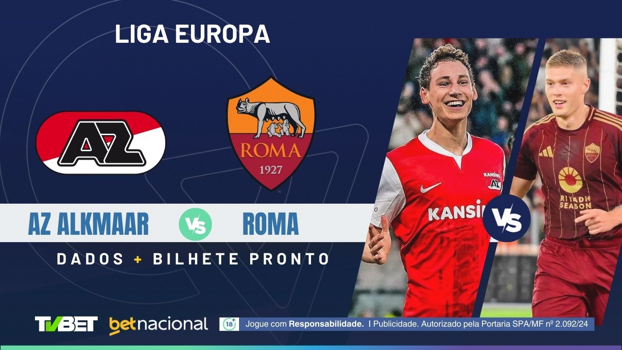 AZ Alkmaar x Roma: tempo real, onde assistir, horário, escalações e ...