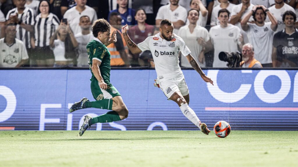 Palmeiras venceu o Santos pelo Campeonato Paulista (Foto: Reprodução)