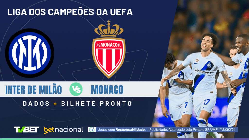 Inter de Milão x Monaco - Champions League.