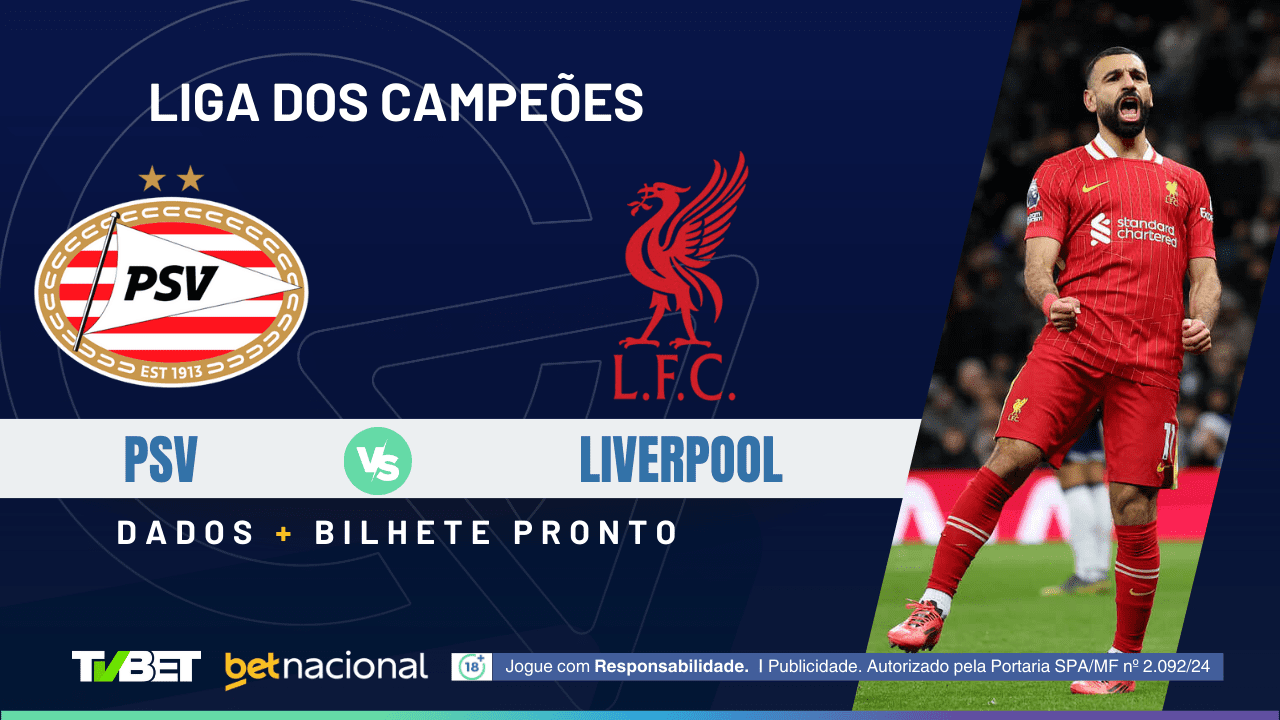 PSV x Liverpool: tempo real, onde assistir ao vivo, horário, escalações ...