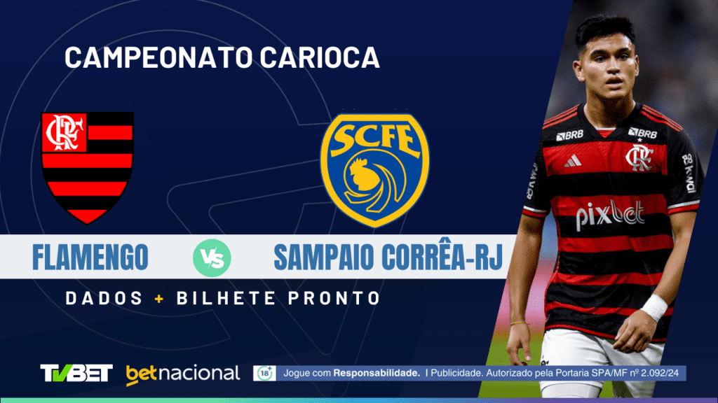 Flamengo x Sampaio Corrêa-RJ - Carioca 2025