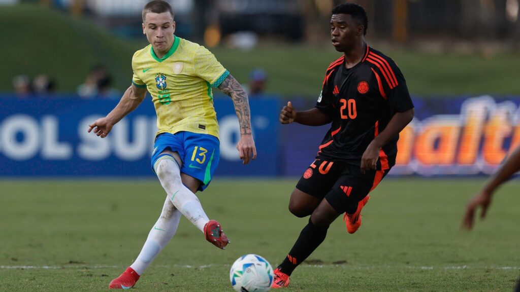 Colômbia venceu o Brasil no Sul-Americano Sub-20 (Foto: Lucas Figueiredo/CBF)