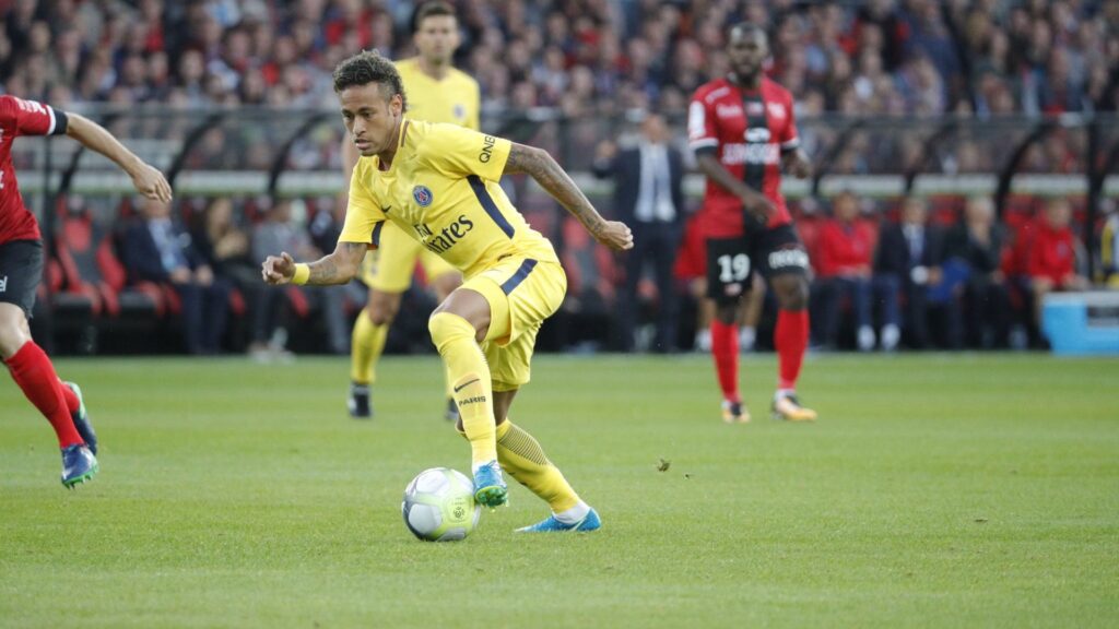 Neymar na estreia pelo PSG