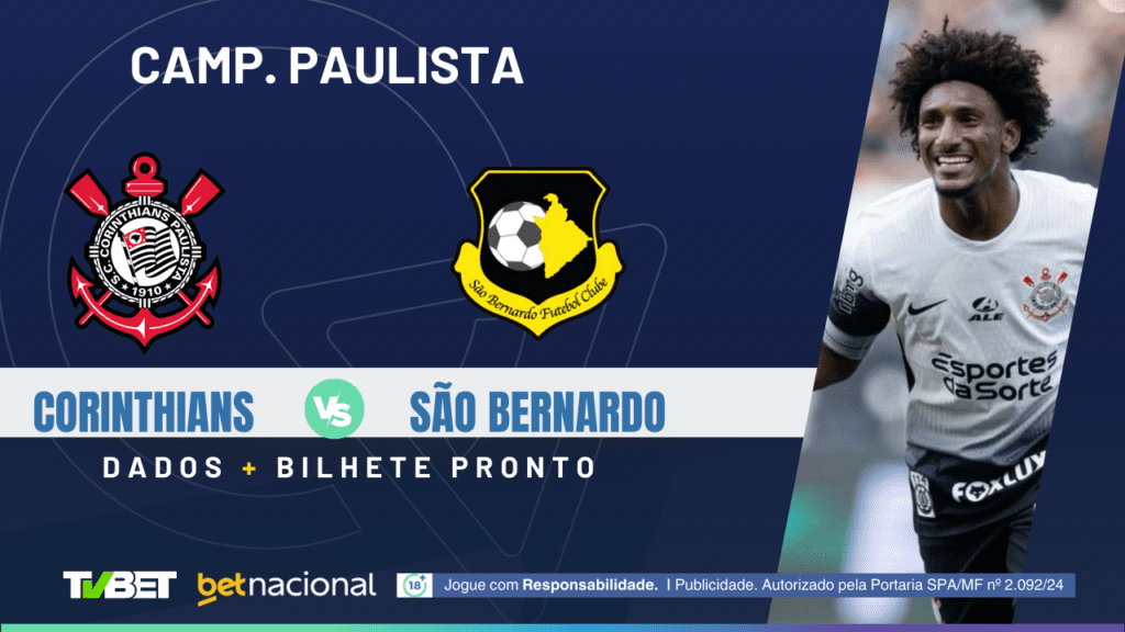 Corinthians x São Bernardo - Paulistão 2025.