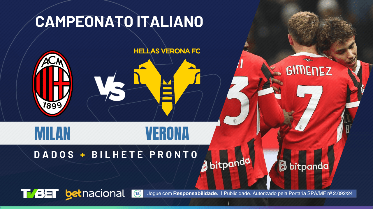 Milan x Hellas Verona: tempo real, onde assistir ao vivo, horário ...