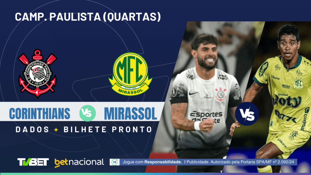 Corinthians x Mirassol (Paulistão).