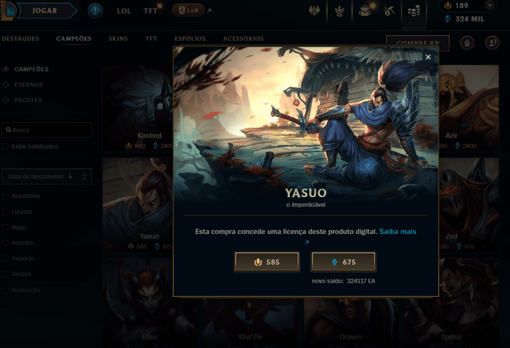 LoL: campeões por Essência Azul custam menos 50%