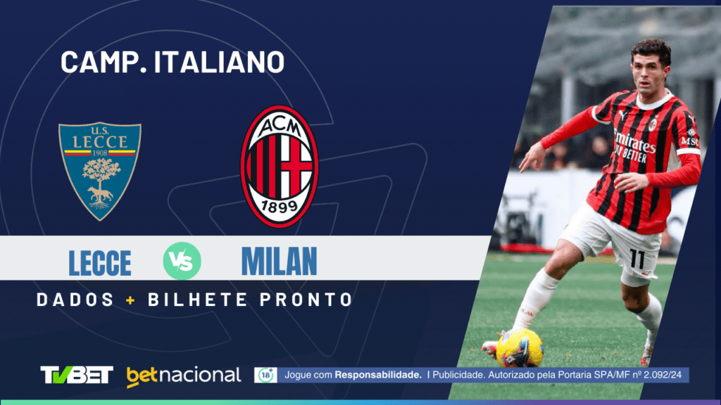 Lecce x Milan (Série A Italiana).