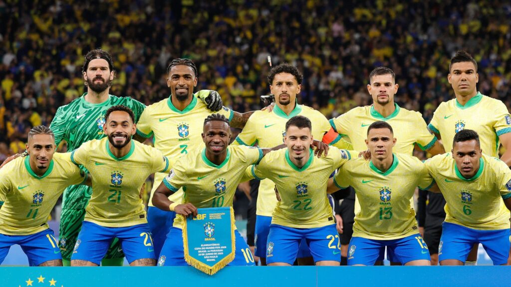 Seleção Brasileira no jogo que garantiu vaga na Copa do Mundo de 2026