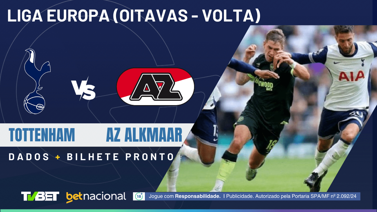 Tottenham x AZ Alkmaar: tempo real, onde assistir, horário, escalações ...