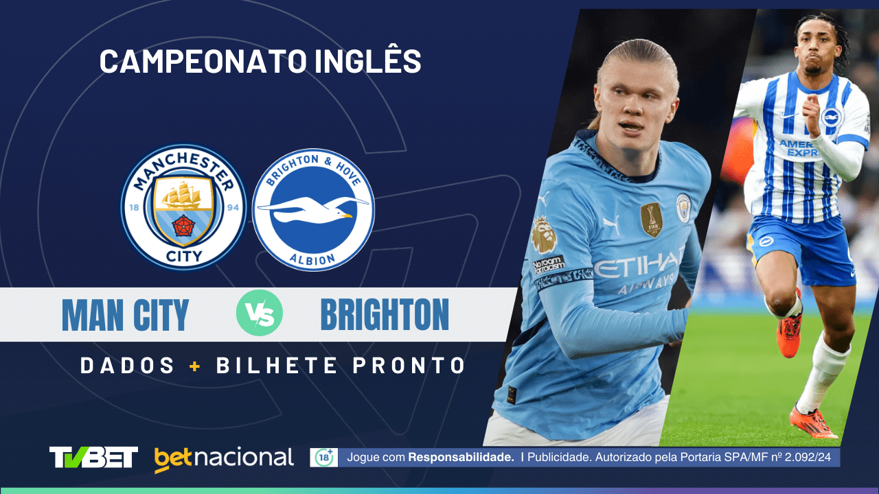 Man City x Brighton: tempo real, onde assistir ao vivo, horário ...