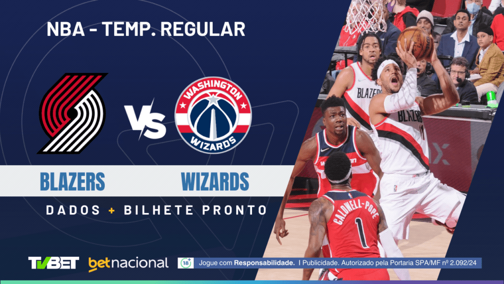 Blazers x Wizards - NBA 2024/25