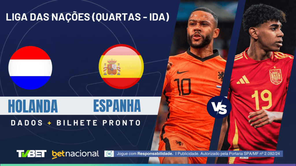 Holanda x Espanha (Liga das Nações).