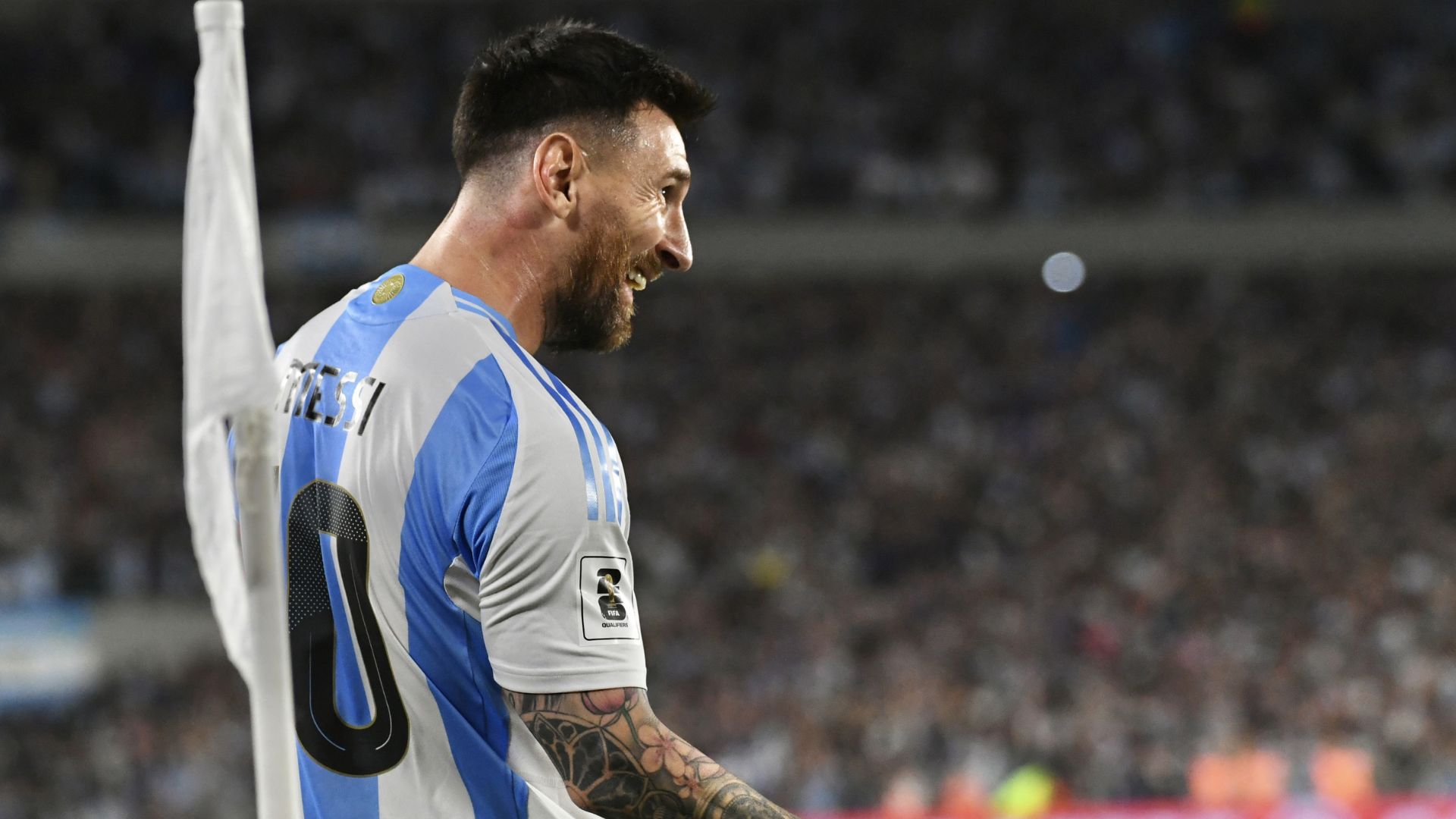 Messi em campo pela Argentina