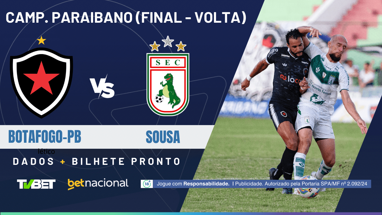 Botafogo-PB x Sousa: tempo real, onde assistir, horário, escalações e ...
