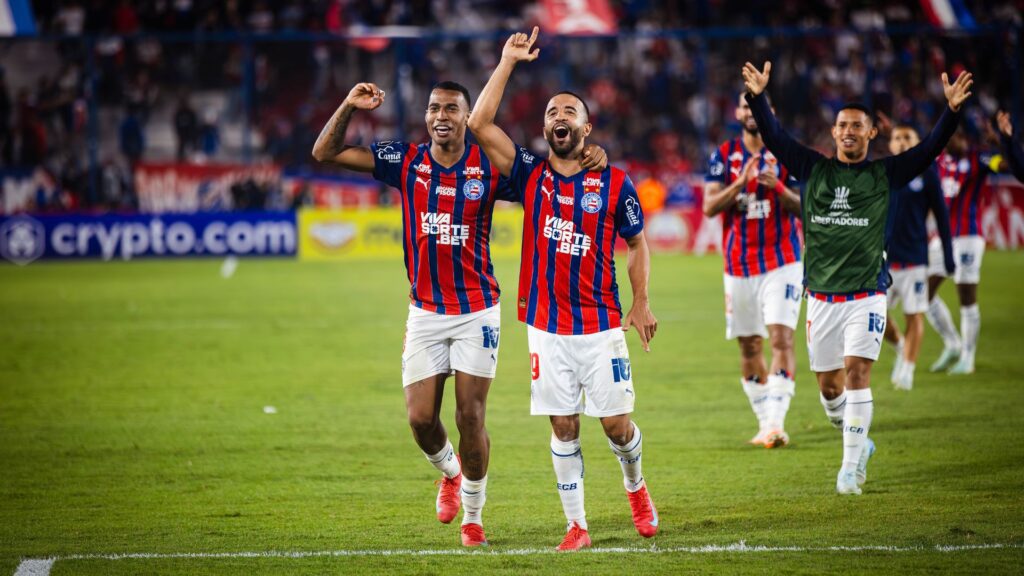 Jogadores do Bahia após partida