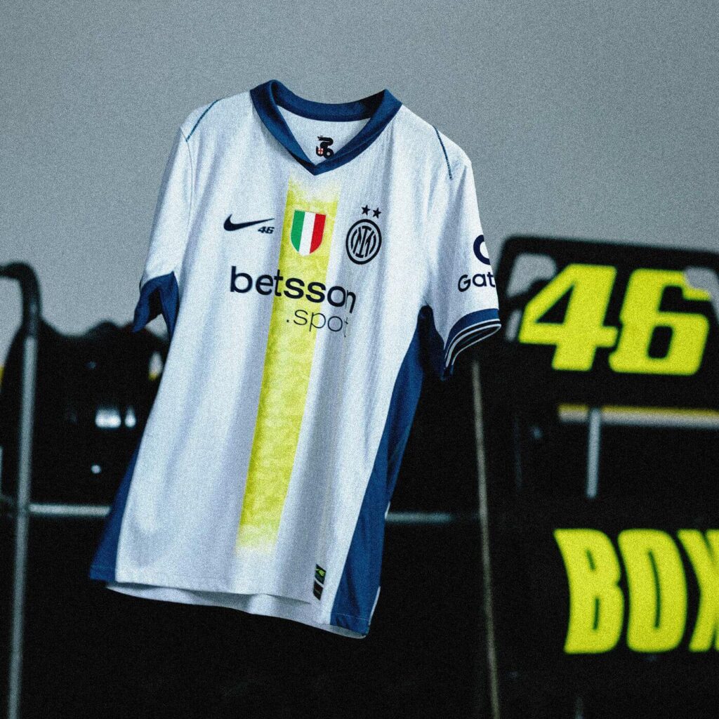 Valentino Rossi e Inter de Milão lançam camisa em parceria