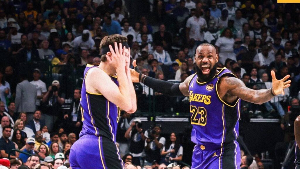 Lebron James alcançou a marca em partida dos Lakers contra o Mavericks. Foto: Reprodução/Facebook