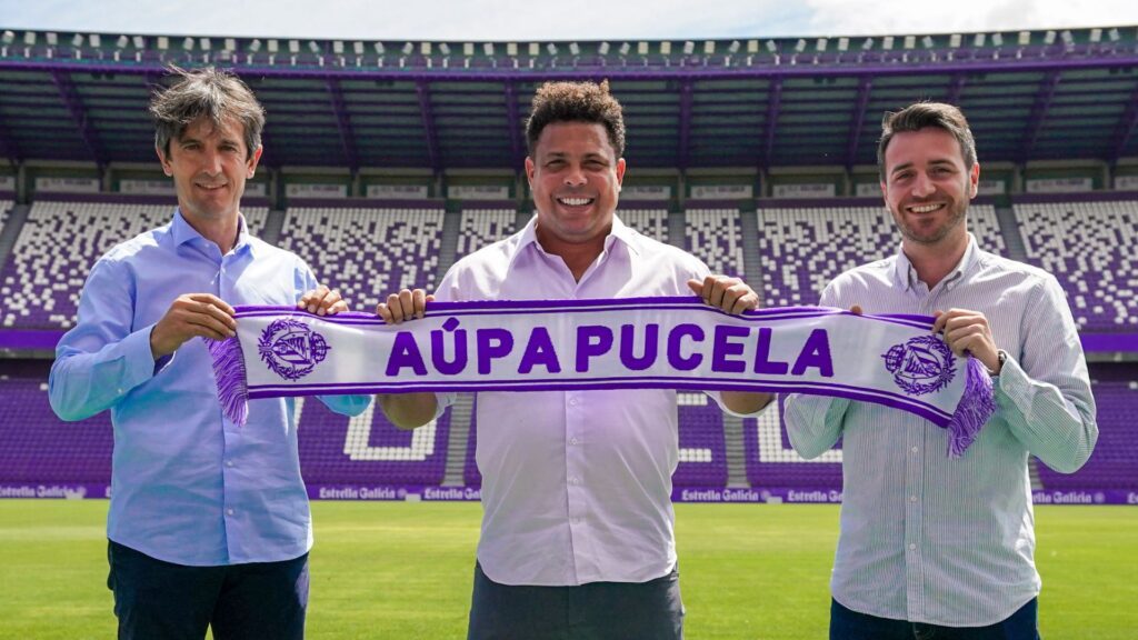 Ronaldo no estádio do Valladolid