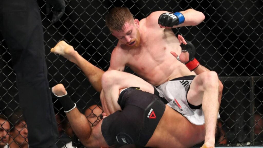 Cory Sandhagen faz uso do cogumelo durante o camp de preparação para a luta. Foto: Joe Scarnici / GETTY IMAGES NORTH AMERICA / Getty Images via AFP
