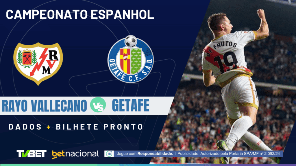 Rayo Avllecano x Getafe (La Liga).