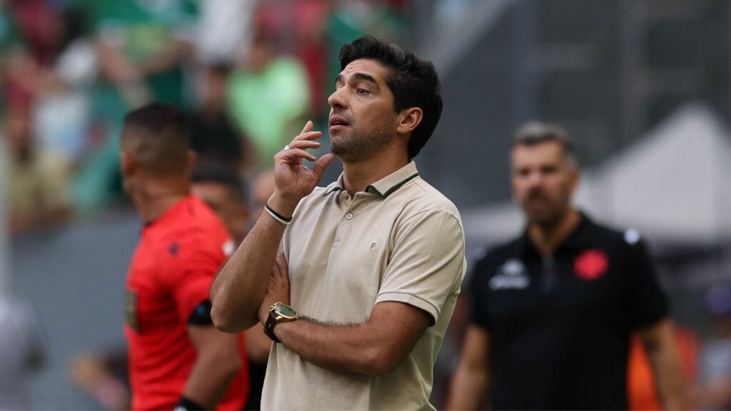 Abel Ferreira em Vasco x Palmeiras.