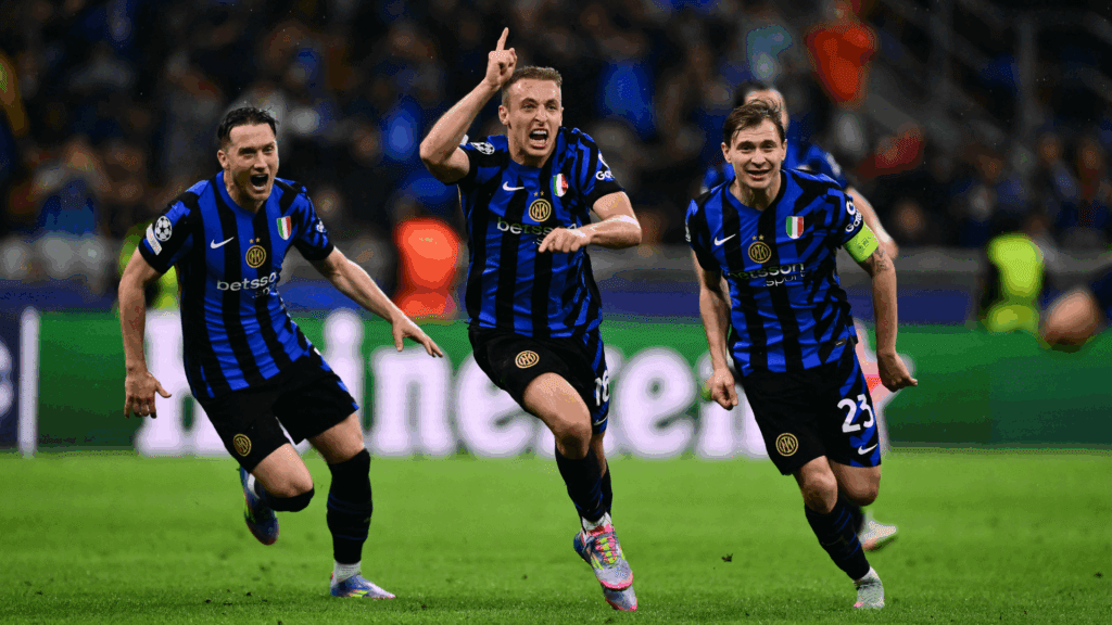 Frattesi saiu do banco de reservas para marcar o gol que classificou a Inter de Milão