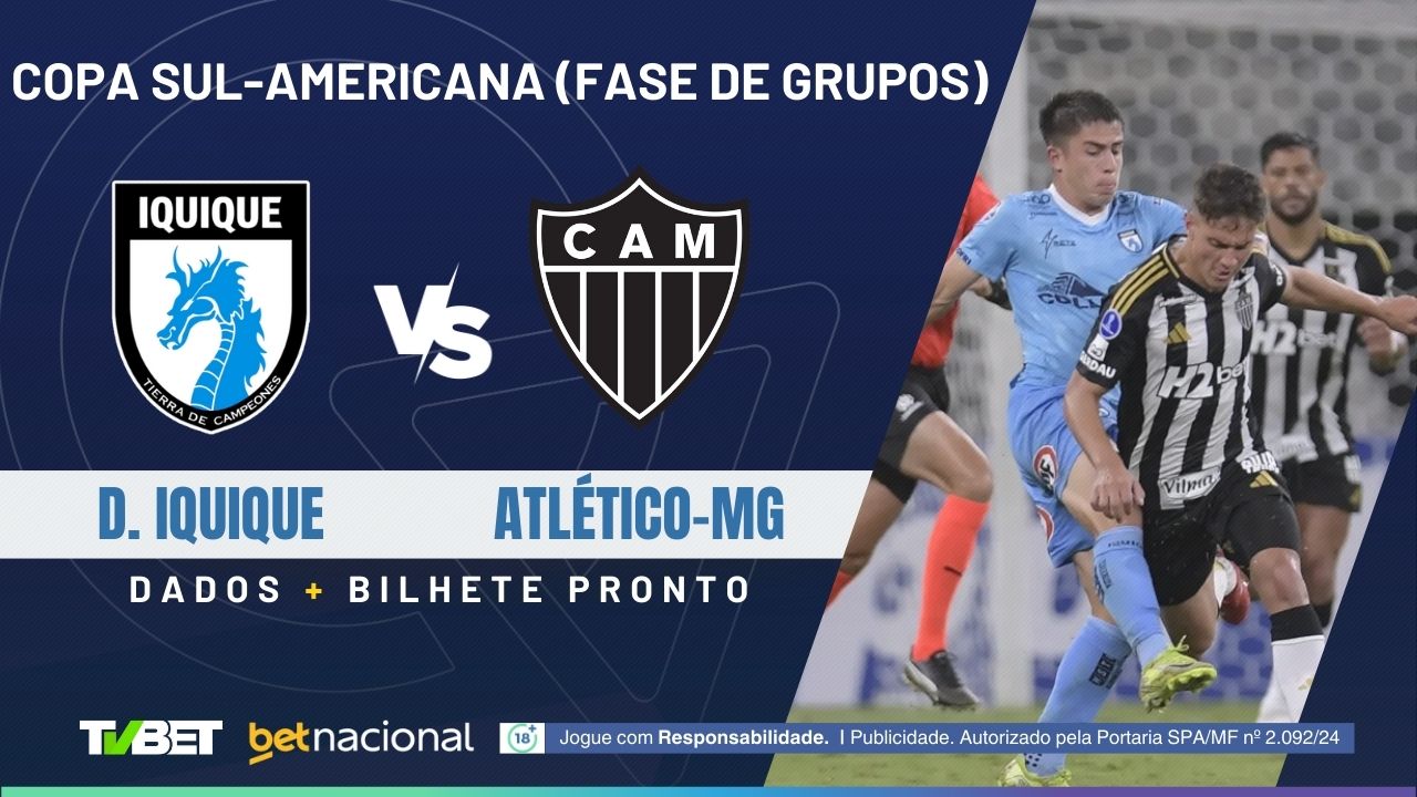 D. Iquique x Atlético-MG: onde assistir, tempo real, horário ...