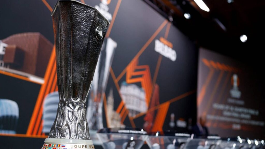 A Liga Europa 2024/25 terá uma final 100% inglesa. Foto: Valentin Flauraud / AFP