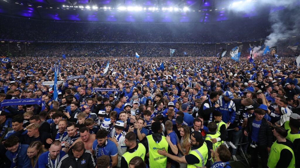 Torcida do Hamburgo fez grande festa