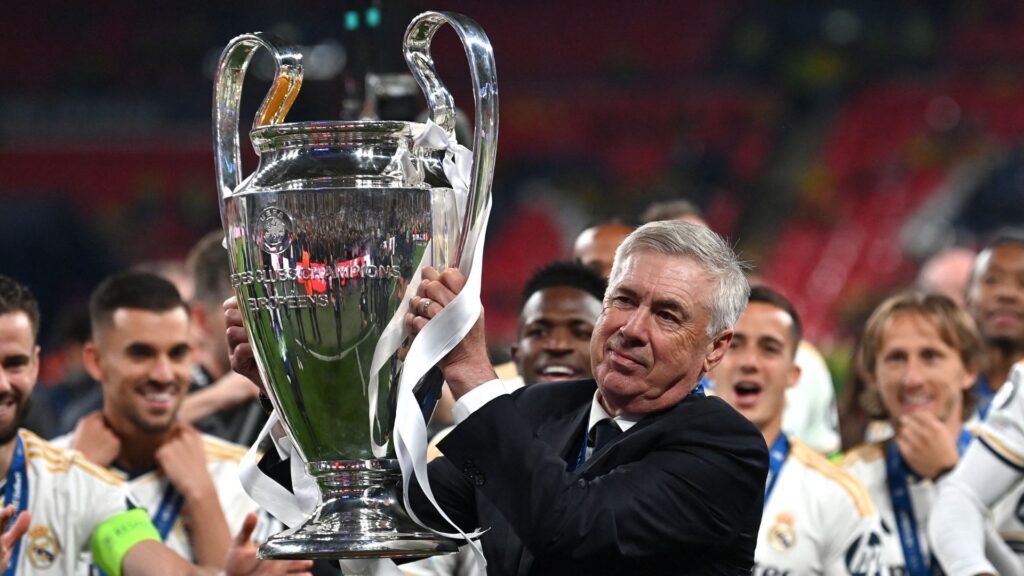 Ancelotti após título da Champions League pelo Real Madrid