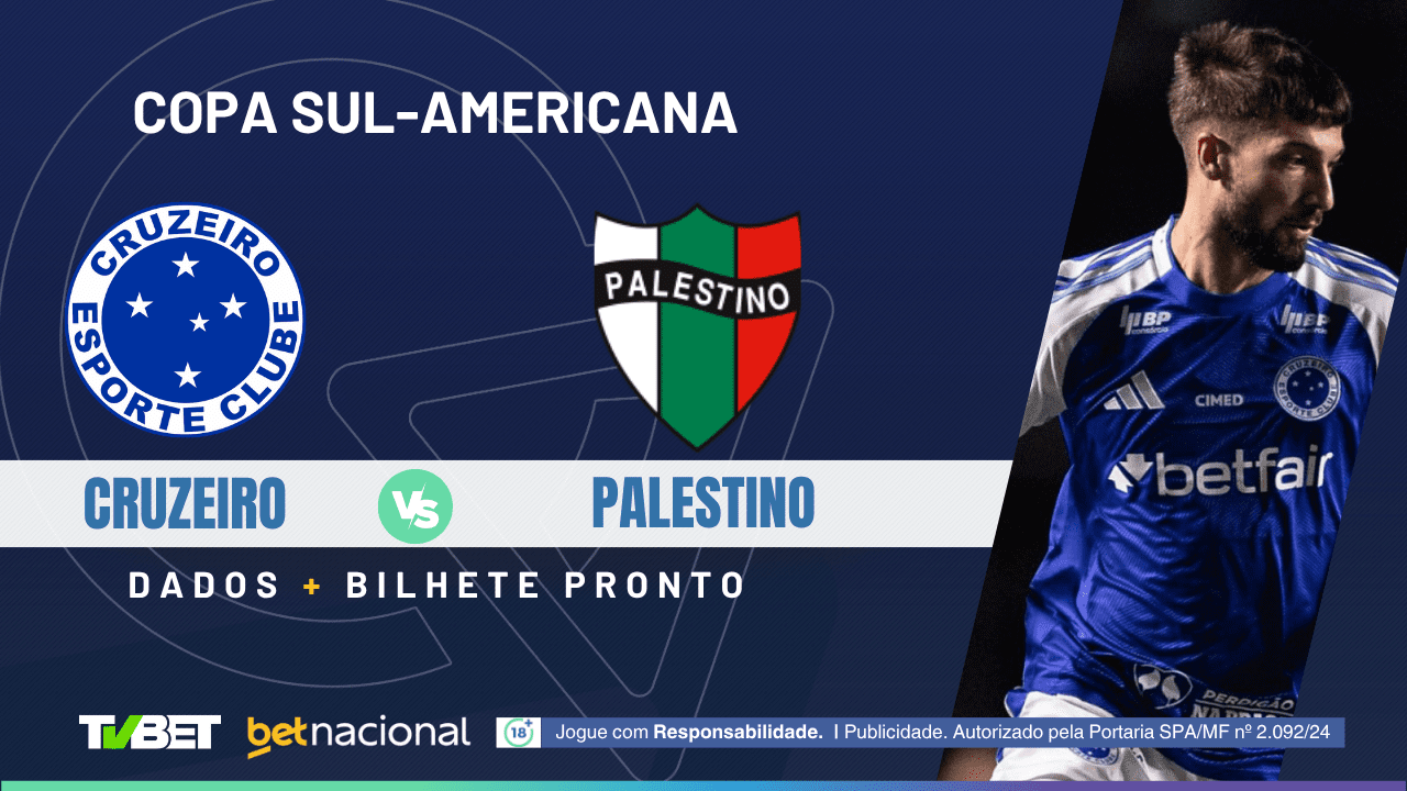 Cruzeiro x Palestino: tempo real, onde assistir, horário, escalações e ...