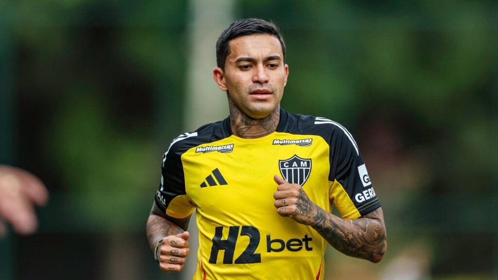 Dudu foi apresentado no Galo nesta terça-feira (13). Foto: Paulo Henrique França / Atlético