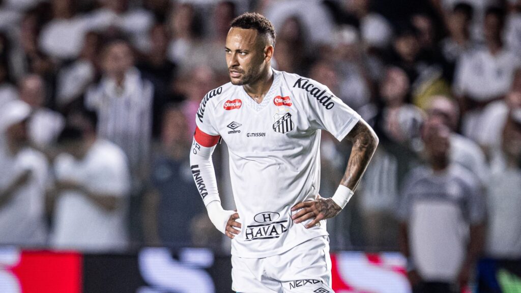 Neymar em Santos x Atlético-MG.
