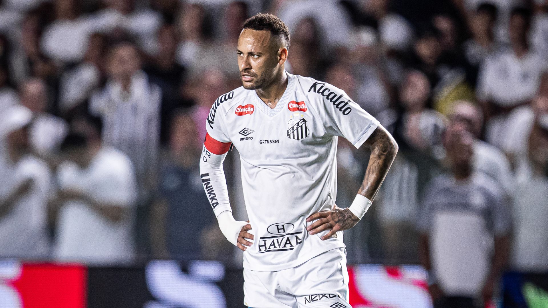 Neymar em Santos x Atlético-MG.