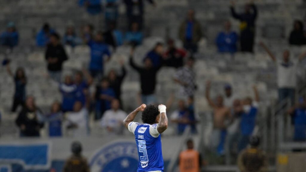 Gabigol marcou o gol da vitória do Cruzeiro. Foto: DOUGLAS MAGNO / AFP