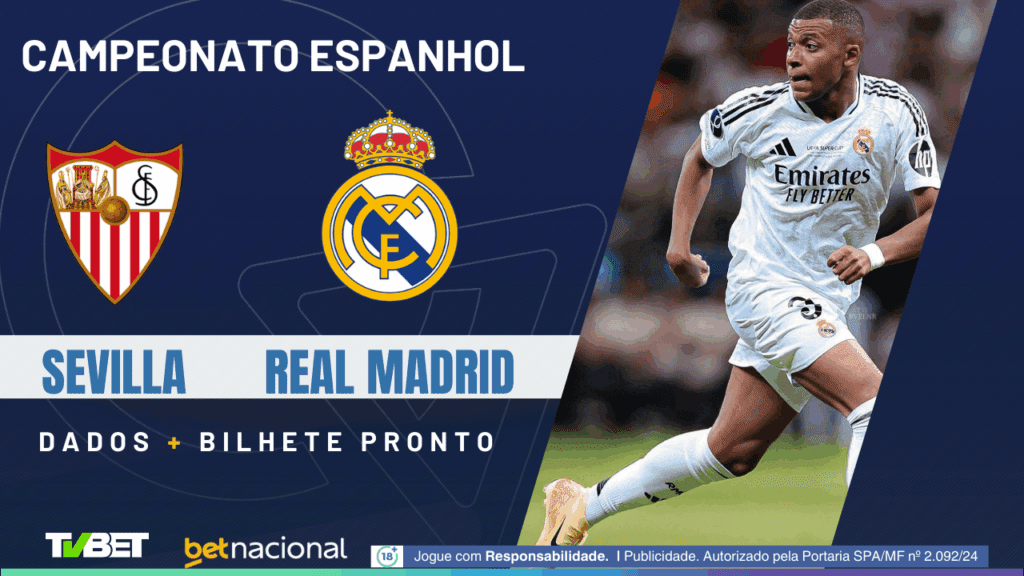 Sevilla x Real Madrid (La Liga).