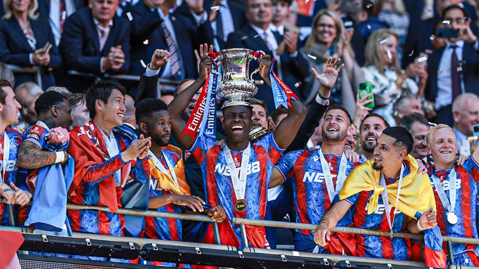 Crystal Palace conquistou o título da Copa da Inglaterra 2024-25 (Foto: Reprodução)