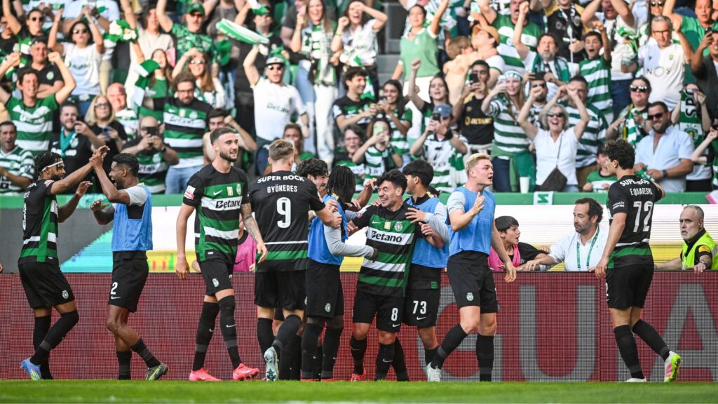 Sporting conquistou o bicampeonato português (Foto: Patrícia de Melo Moreira/AFP)
