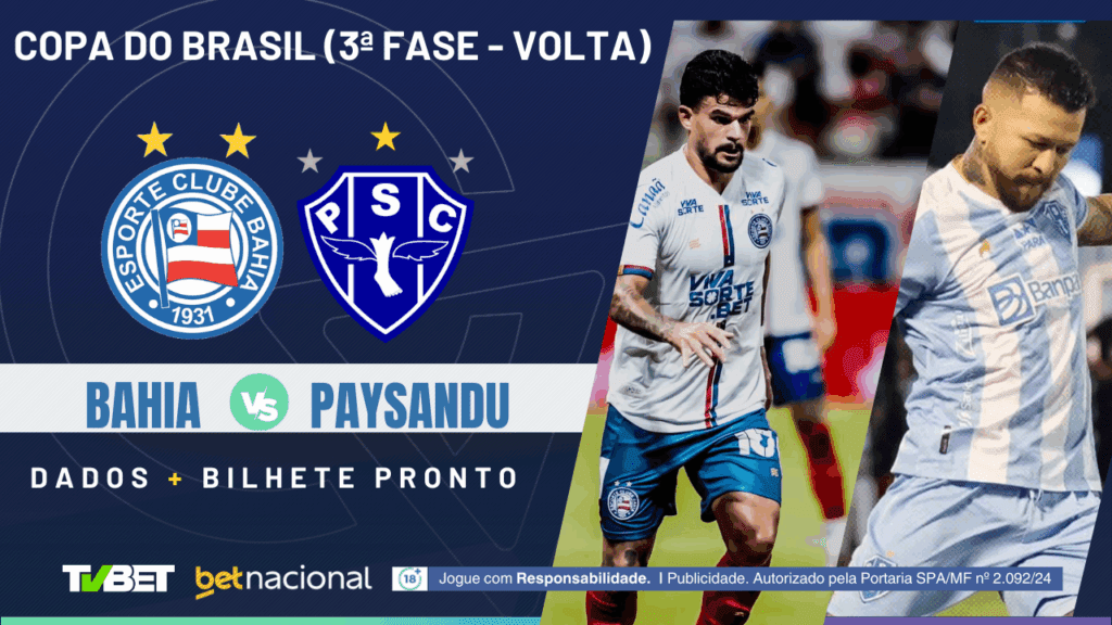 Bahia x Paysandu (Copa do Brasil).