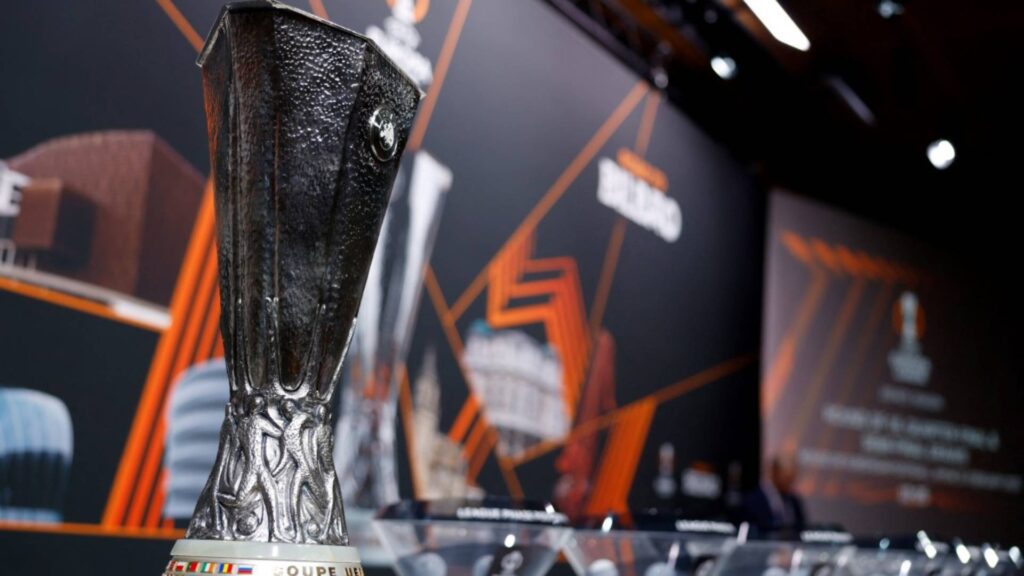 A final da Liga Europa acontece nesta quarta-feira (21) em Bilbao. Foto: Valentin Flauraud / AFP