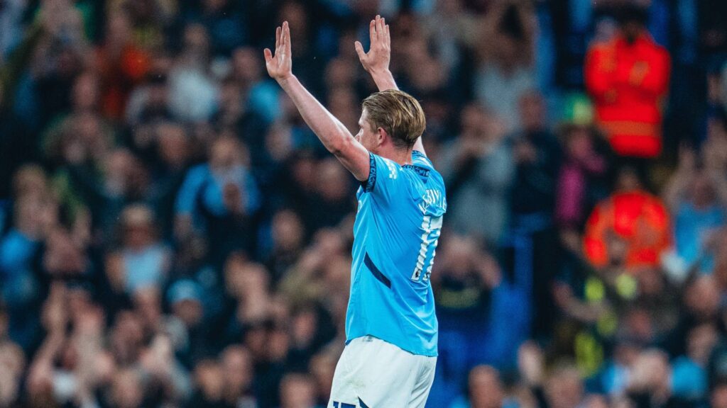 De Bruyne se despediu do Manchester City com vitória. Foto: Reprodução/X