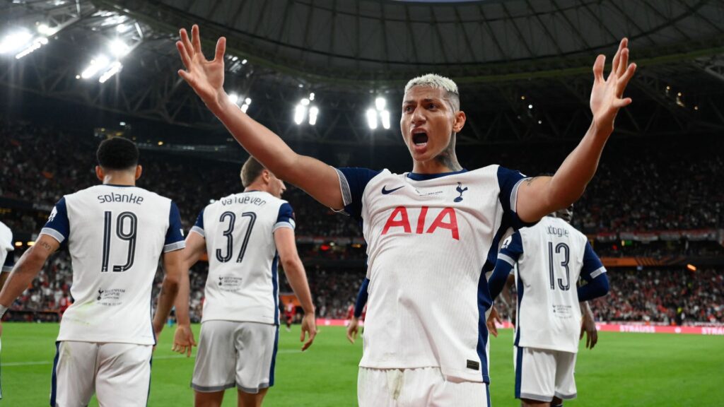 Tottenham venceu o United e conquistou a Liga Europa 2024-25 (Foto: Josep Lago/AFP)
